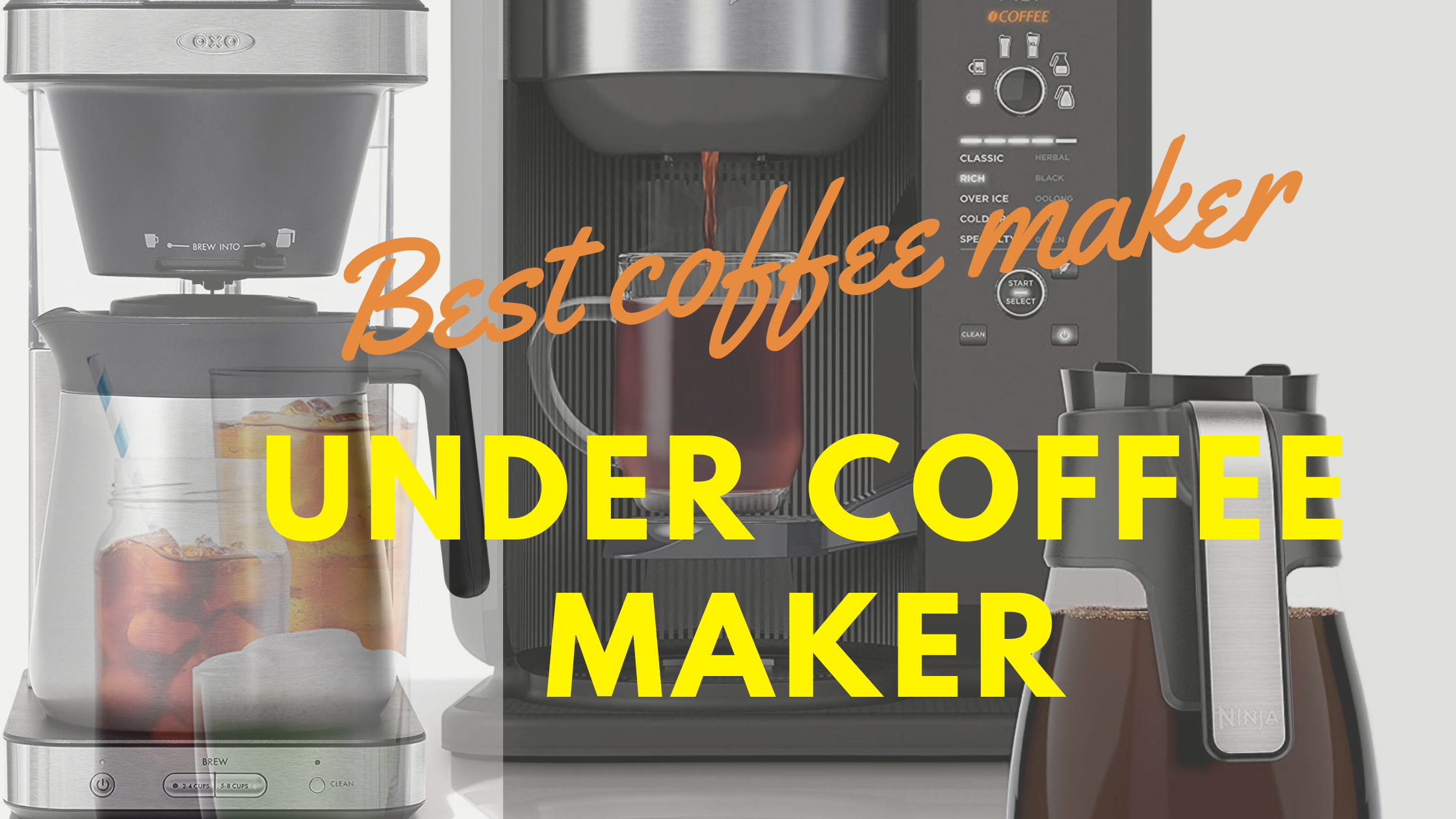 best coffee maker for under cabinet